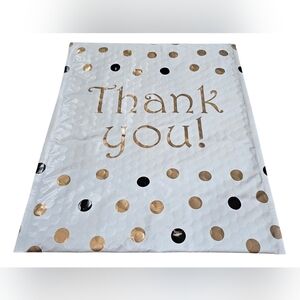 Polka Dot "Thank You" Bubble Mailer. 10 Count 8½ x 11". Self Sealing, Waterproof